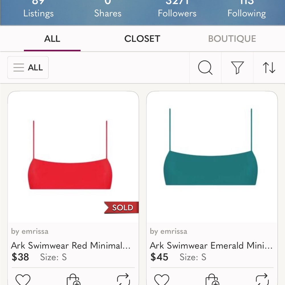 RESERVED BUNDLE - Ark Swimwear Red Minimal Bikini